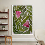 "Seeking balance" - Art Print in Forest Green by Rushmi - In a Room