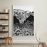 "La Torre" - Art Print in Noir by Liz Conley - In a Room