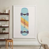 "Skateboard" - Personalized Art Print in Sky by David Michuki - In a Room