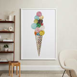 "Ice Cream" - Art Print in Pink by Aiko Poole - In a Room
