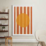 "Day and Night 1" - Art Print in Sun by Inkblot Design - In a Room