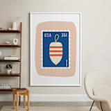 "Oh Buoy" - Art Print in Blush by Nadia Hassan - In a Room