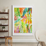 "Tropical" - Art Print in Sunny yellow by Alexandra Dzh - In a Room