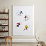 "The Boarders" - Art Print in Fresh Snow by Haley Mistler - In a Room