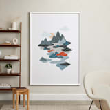 "sky valley" - Art Print in sky grey by so-mi - In a Room
