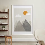 "The Mountains are Calling in the Morning" - Art Print in Mountain by Meghan Hageman - In a Room