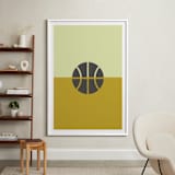 "3 Season Sport | Basketball" - Art Print in Mustard by pacifica project - In a Room