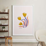"A Flower For You, A Flower For Me III" - Art Print in Peony by Kayla King - In a Room