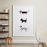 "it's a dog's world" - Art Print in clean white by Sheila Sunaryo - In a Room