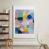 "Safe as houses" - Art Print in peach by raven erebus - In a Room