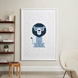 "mr LION" - Art Print in Raindrop by Bob Daly - In a Room