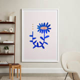 "A Flower For You, A Flower For Me II" - Art Print in Rain by Kayla King - In a Room