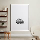 "pétit hérisson" - Art Print in Black by IMG_101 - In a Room