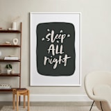 "Night & Day" - Art Print in Black by Erica Krystek - In a Room