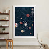"Sports In Space" - Art Print in Space by Anna Joseph - In a Room