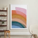 "paper rainbow" - Art Print in Rainbow by Carrie Moradi - In a Room