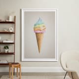 "Rainbow Ice Cream" - Art Print in Sherbet by Paola Benenati - In a Room