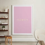 "Cowgirl II" - Art Print in Rose Petal Pink by Gwen - In a Room
