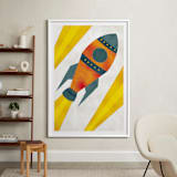 "Space to Explore I" - Art Print in Flare by Heather Schertzer - In a Room