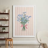 "Forget Me Not" - Art Print in Rose by Joanna Rosado - In a Room