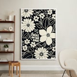 "Focus On The Good" - Art Print in Cracked Pepper by Rosa Veliky - In a Room
