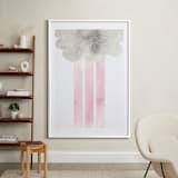 "Cloud and rain" - Art Print in Blushing Pink by Kanika Mathur - In a Room