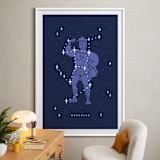 "Disney's Hercules Stars Are Born" - Art Print in Pruple by Rebecca Smith - In a Room