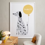 "Dalmatian" - Personalized Art Print in Lemon by Angela Thompson - In a Room