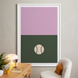 "3 Season Sport | Baseball" - Art Print in Olive by pacifica project - In a Room