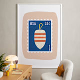 "Oh Buoy" - Art Print in Blush by Nadia Hassan - In a Room