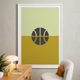 "3 Season Sport | Basketball" - Art Print in Mustard by pacifica project - In a Room