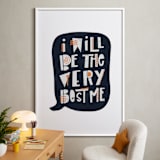 "Very Best Me" - Art Print in Denim by Amy Payne - In a Room