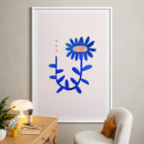 "A Flower For You, A Flower For Me II" - Art Print in Rain by Kayla King - In a Room