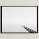 "Never-Ending Bridge" - Art Print in Grey Shades by Marker Girl - Framed
