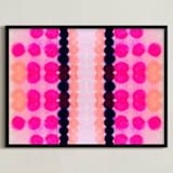"Still Not Scared" - Art Print in Magenta by HAPI ART - Framed