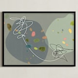 "Embedded Nature" - Art Print in Metal Ash by Amy Moen - Framed