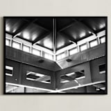 "Port of the Union" - Art Print in Super Black by Jeff Preuss - Framed