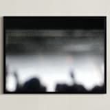 "Background Noise" - Art Print in Held Up Hand Taupe by Jeff Preuss - Framed