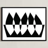 "Growth" - Art Print in Black and White by Katherine Moynagh - Framed