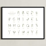 "Sprout" - Art Print in Moss by Marabou Design - Framed