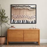 "Key Rehab" - Art Print in Oxblood by Poppy A - In a Room