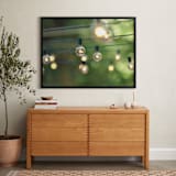 "String of Lights" - Art Print in Leaf Green by L. Daniel - In a Room