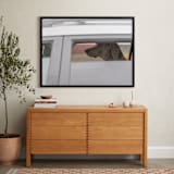 "dog" - Art Print in weimaraner gray by Gail Schechter - In a Room