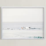 "Come On Baby Kick Them Daisies" - Art Print in Surfing Blues by Summer Strauch - Framed