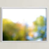 "autumn obscured" - Art Print in Chartreuse by Naomi Ernest - Framed