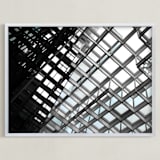 "Framing Sky" - Art Print in ivory black by Van Tsao - Framed