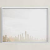 "Broad Shoulders" - Art Print in Midwest Grain by Oriana Koren - Framed