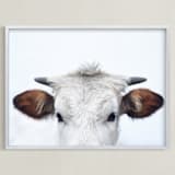 "Wee Staredown" - Art Print in Farm by Amy Carroll - Framed