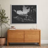 "Forgotten garden" - Art Print in Black by Romain - In a Room