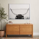 "Staredown" - Art Print in White by Amy Carroll - In a Room